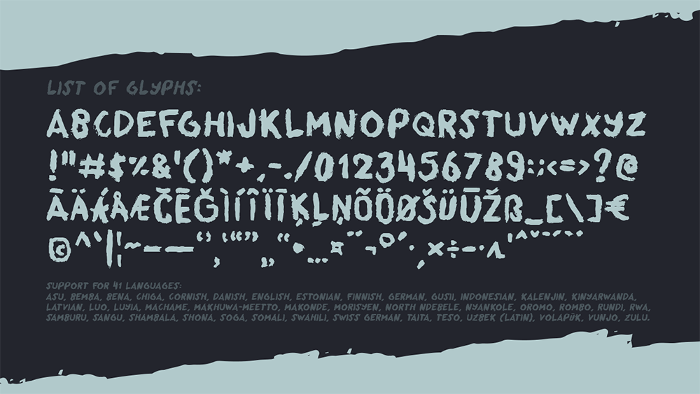 【Pinzelan】免费手写风格英文字体，2种样式和175个字形